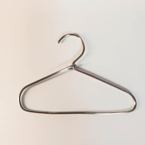 1:6 Doll Hanger, silver clothes hanger, 10-12 inch dolls, for her, for collectors