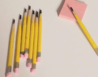 1:6 pencil, set of 2, doll pencil, small pencil. for dolls 10-12", for collectors, for dioramas,