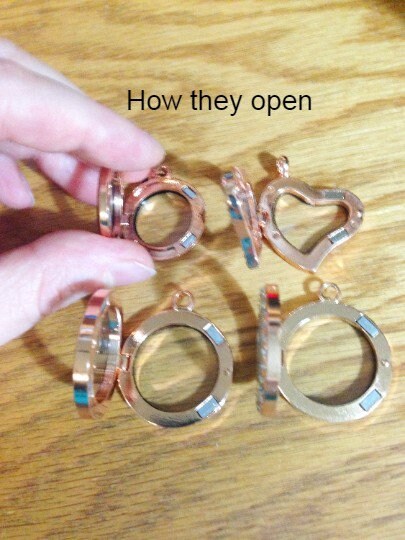 thumbnail interactive-video image 1 of 5pcs 22mm Rose Gold Floating Charm Discs For 30mm Living Memory Lockets - Brass, Unbranded, Locket Fillers 1 of 5