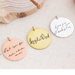 Dije de escritura a mano real • Disco de escritura a mano personalizado • Dije de planificador personalizado • Dije de ramo de boda • Regalos conmemorativos • CM11