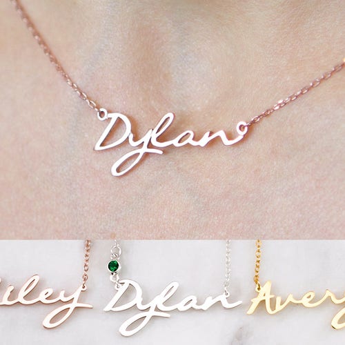 Name Necklace Custom Name Jewelry Baby 