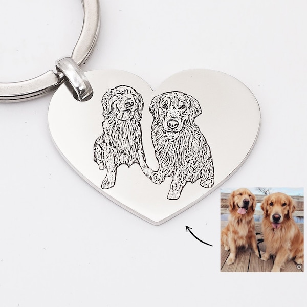 Your Pet Photo Keychain • Picture Keychain • Personalized Cat Keychain • Custom Dog Keychain • Pet Memorial Gift • Pet Lover Gift • CM26