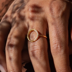 Circle Promise Ring Etsy