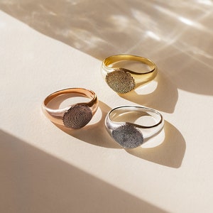 Fingerprint Ring Etsy