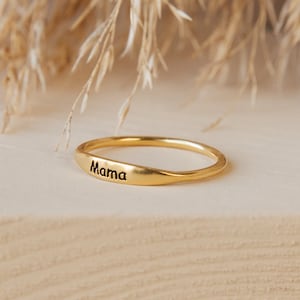 Mothers Ring • Mama Ring • Name Ring • New Mom Gift • Grandma Gift • Personalized Gift for Her • New Mom Gifts • Gift for Her • RM21F77