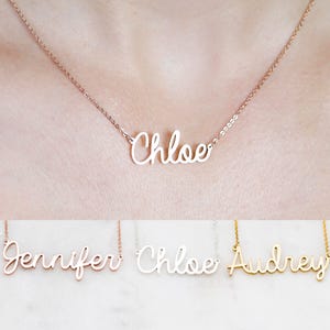 Custom Name Necklace • Children Necklace • Sterling Silver Necklace • Baby Shower Gift • Bridesmaid Gift • Mom Gift • NH02F52