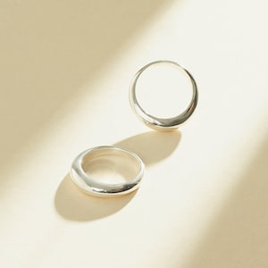 DOME Ring • Minimalist Ring • Modern Geometric Ring • Silver Ring, Gold Ring • Statement Ring • Pinky Ring • RR001