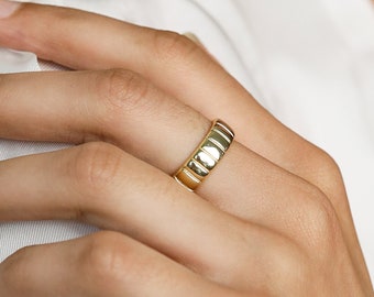 Gold Statement Ring by CaitlynMinimalist • Chunky Ring • Statement Jewelry • A Must Have for Your Everyday Look • Gift for Her • RR030