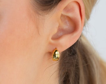 Thick Hoops by Caitlyn Minimalist • Chunky Hoop Earrings in Silver, Gold • Perfect Everyday Look • Anniversary Gifts • ER225