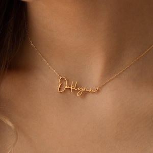 Dainty Name Necklace by CaitlynMinimalist Personalized Name Necklace Minimalist Gold Jewelry Bridesmaid Gifts NM03F91 image 4