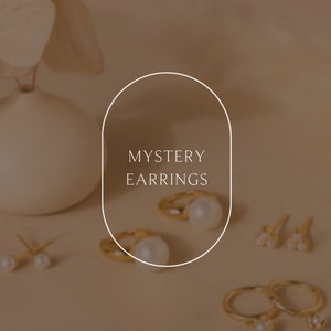 Mystery Earrings by Caitlyn Minimalist • Surprise Studs, Huggies, Hoop Earrings • Minimalist Jewelry • Perfect Birthday Gift for Her • ER569