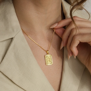 Bracha Initial Necklace Etsy Canada