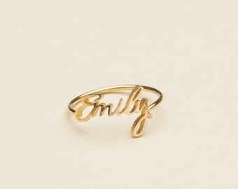 Name Ring Etsy Getting engaged is an exciting and so there are many people who give three stone diamond rings as wedding rings. name ring etsy