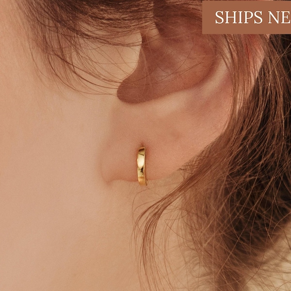 Huggie Earrings by Caitlyn Minimalist • Most Favorited Huggie Hoop Earrings • Perfect Addition to Any Stack, Everyday Earrings • ER007