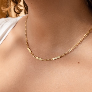 Multiple Name Bar Necklace by Caitlyn Minimalist • Custom Engraved Charm Necklace • Paperclip Necklace • Baby Shower Gift for Mom • NM113F39