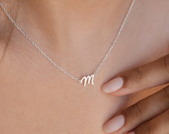 Initial Necklace by Caitlyn Minimalist • Custom Letter Necklace in Gold • Delicate Layering Necklace • Perfect for Everyday Wear • NM54F68