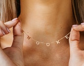 Letter Necklace by Caitlyn Minimalist Name Necklace Perfect for Your Minimalist Look Gifts for Mom NM54F77