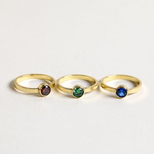 Birthstone Signet Ring by CaitlynMinimalist • Dainty Gemstone Ring • Birthday Gifts • Perfect Gift For Mom • RM68