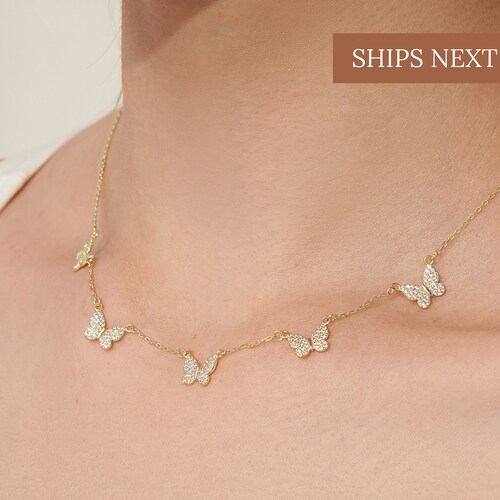 ELLA Butterfly Necklace in Sterling 