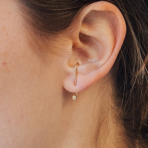 Dot Ear Jackets by Caitlyn Minimalist • Minimalist Earrings • Modern Suspender Earrings • Bridesmaid Gift • Gift for Her • ER066