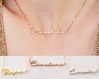 Minimalist Name Necklace • Name Necklace by CaitlynMinimalist in Sterling Silver, Gold and Rose Gold • Personalized Gift • NH02F66