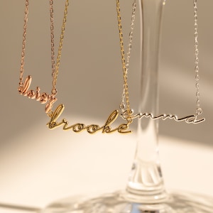 Dainty Name Necklace by Caitlyn Minimalist • Custom Name Necklace • Bridesmaids Necklace • Personalized Gifts for Best Friend • NM134