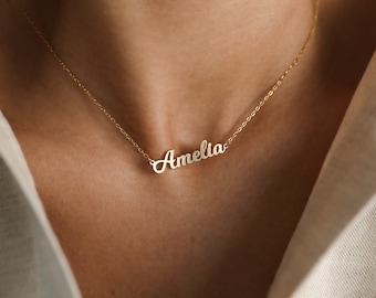 Dainty Name Necklace • Minimalist Name Necklace by CaitlynMinimalist • Personalized Gift • Mothers Day Gift • NH02F97
