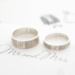 Custom Fingerprint Jewelry • Custom Fingerprint Band • Personalized Fingerprint • Eternity Ring • Wedding Band • Anniversary Gift • RM25