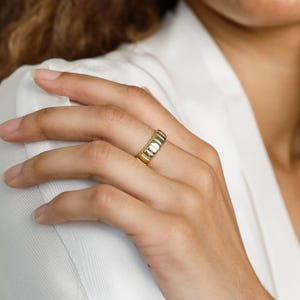 Gold Statement Ring by CaitlynMinimalist • Chunky Ring • Statement Jewelry • A Must Have for Your Everyday Look • Gift for Her • RR030
