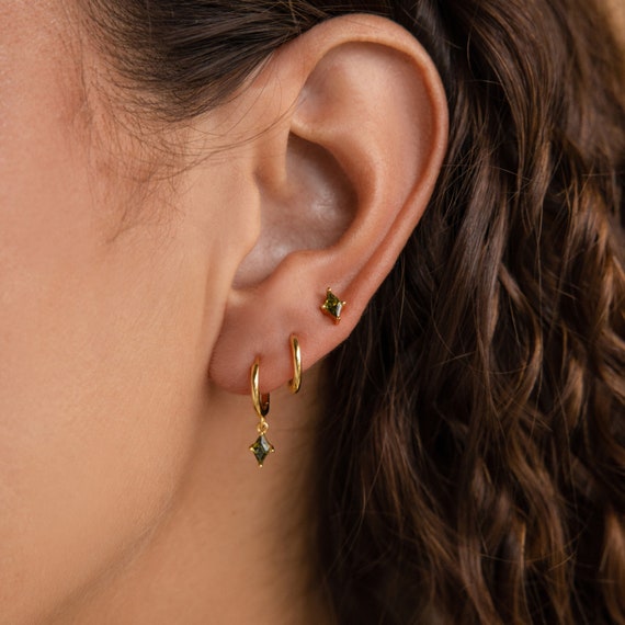 Peridot Earring Set by Caitlyn Minimalist • Dangling