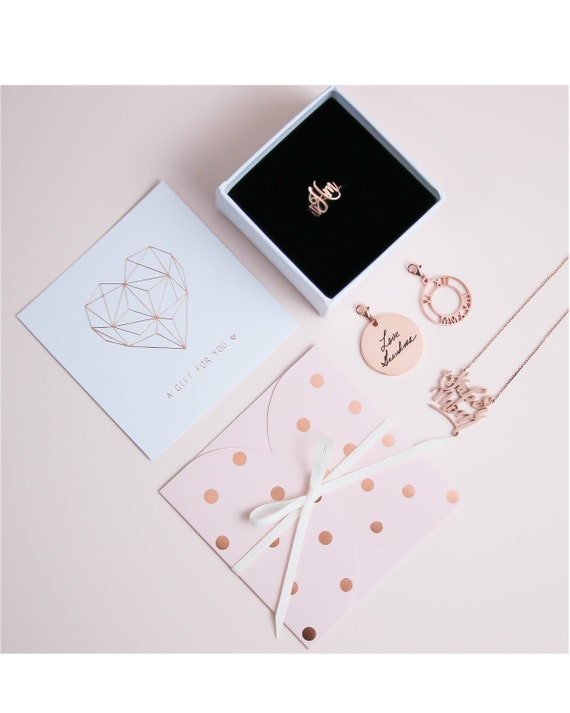 Birthstone Name Ring Morganite Rose Gold Ring Custom Name Ring Baby Names New Mom Gift Baptism Gift MOTHERS GIFT