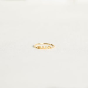 Dainty Name Ring by CaitlynMinimalist Custom Name Ring Perfect Gift for New Mom Bridesmaid Gifts RM69F88 image 10