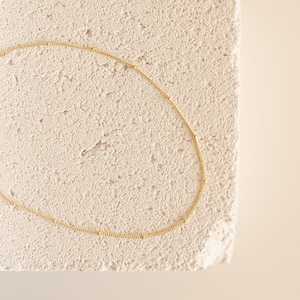 Satellite Necklace in Gold, Rose Gold, Sterling Silver by Caitlyn Minimalist • Minimalist Necklace • Layering Necklace • NR017 18K GOLD