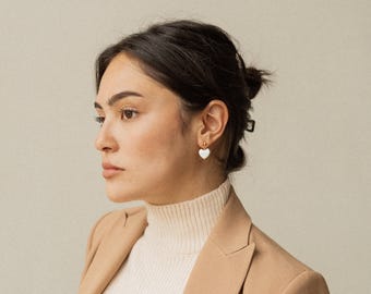 LOLIAS 9 Pz 16G Cartilagine Orecchini Acciaio Inossidabile per Donna Piercing all'orecchio Cuore CZ Ciondolo Fiore Orecchini Luna Helix Trago Orecchini Helix Piercing Gioielli