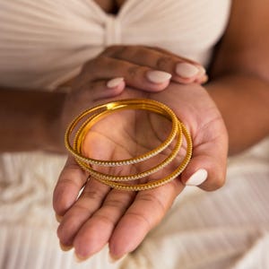 Diamond Bangle Bracelet by Caitlyn Minimalist • Skinny Pave Stacking Bracelet • Dainty Gold Bangle • Wedding Jewelry • Gift for Her • BR065