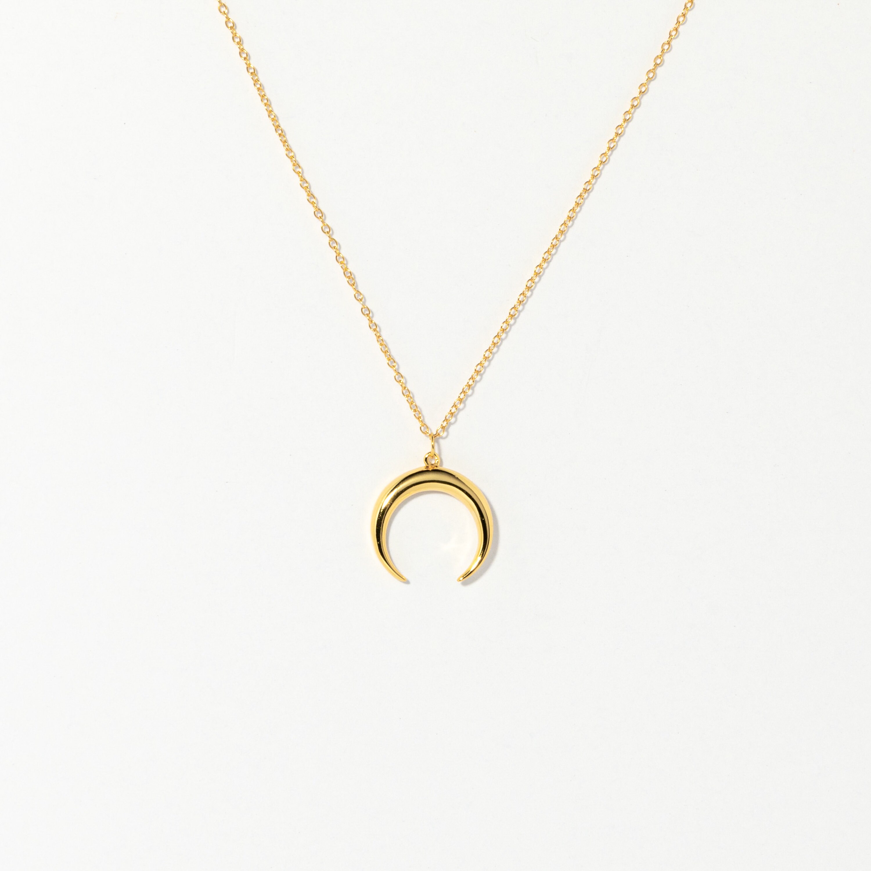 Crescent Moon Necklace Minimalist Necklace Crescent - Etsy