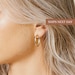 CELINE Hoops • Gold Hoop Earrings by CaitlynMinimalist • Medium Gold Hoops • Perfect Gift for Her • Bridesmaid Gifts • ER025 