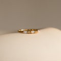Delicate Opal Ring by Caitlyn Minimalist • Diamond & Opal Marquise Ring • Dainty Gold Celestial Jewelry • Promise Ring, Gift for Her • RR072
