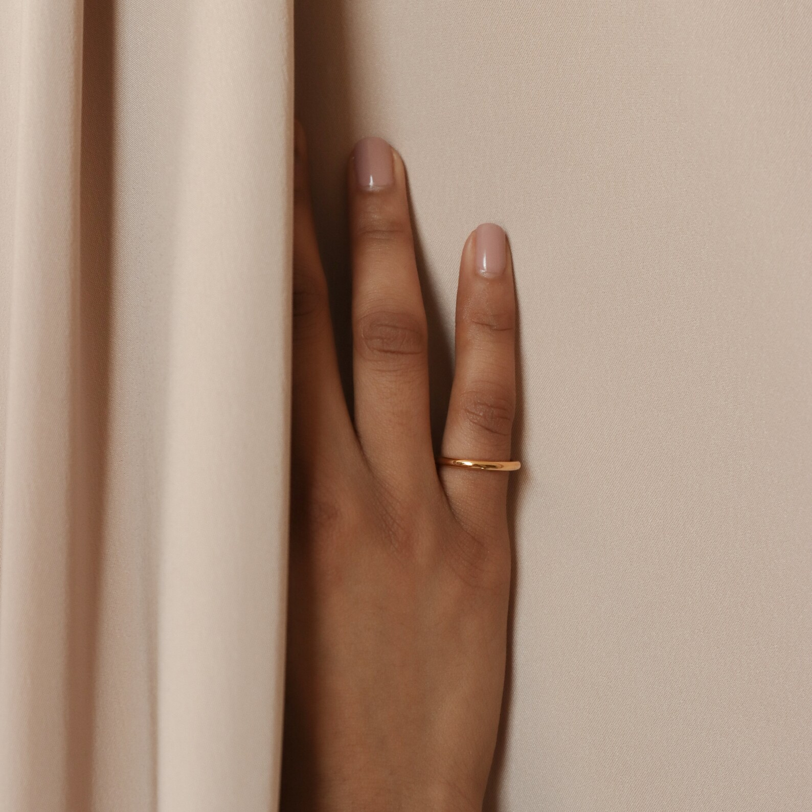 Minimal Stacking Ring Pinky Ring Stacking Gold Ring Simple Ring ...