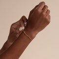 Dainty Name Bracelet by Caitlyn Minimalist • Custom Multiple Name Bracelet in Gold & Silver • Baby Shower Gift • Gift for Mom • BM61aF51