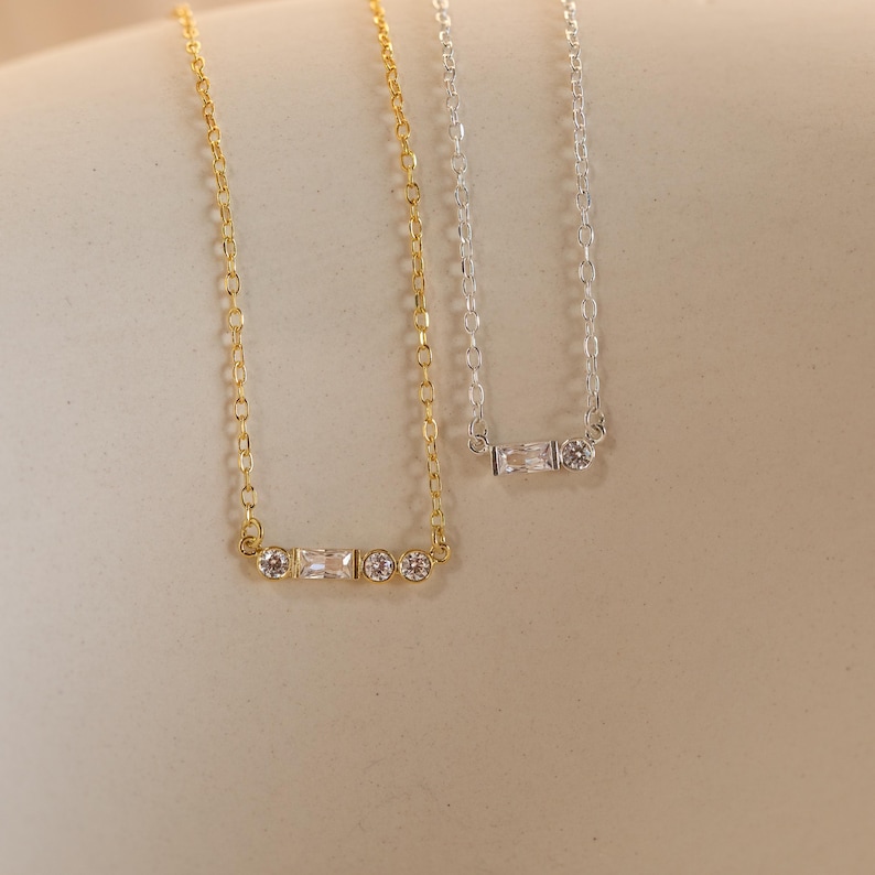 Initial Morse Code Necklace by Caitlyn Minimalist • Custom Diamond Letter Necklace • Dainty Initial Jewelry • Gift for Mom • NM124 image 8