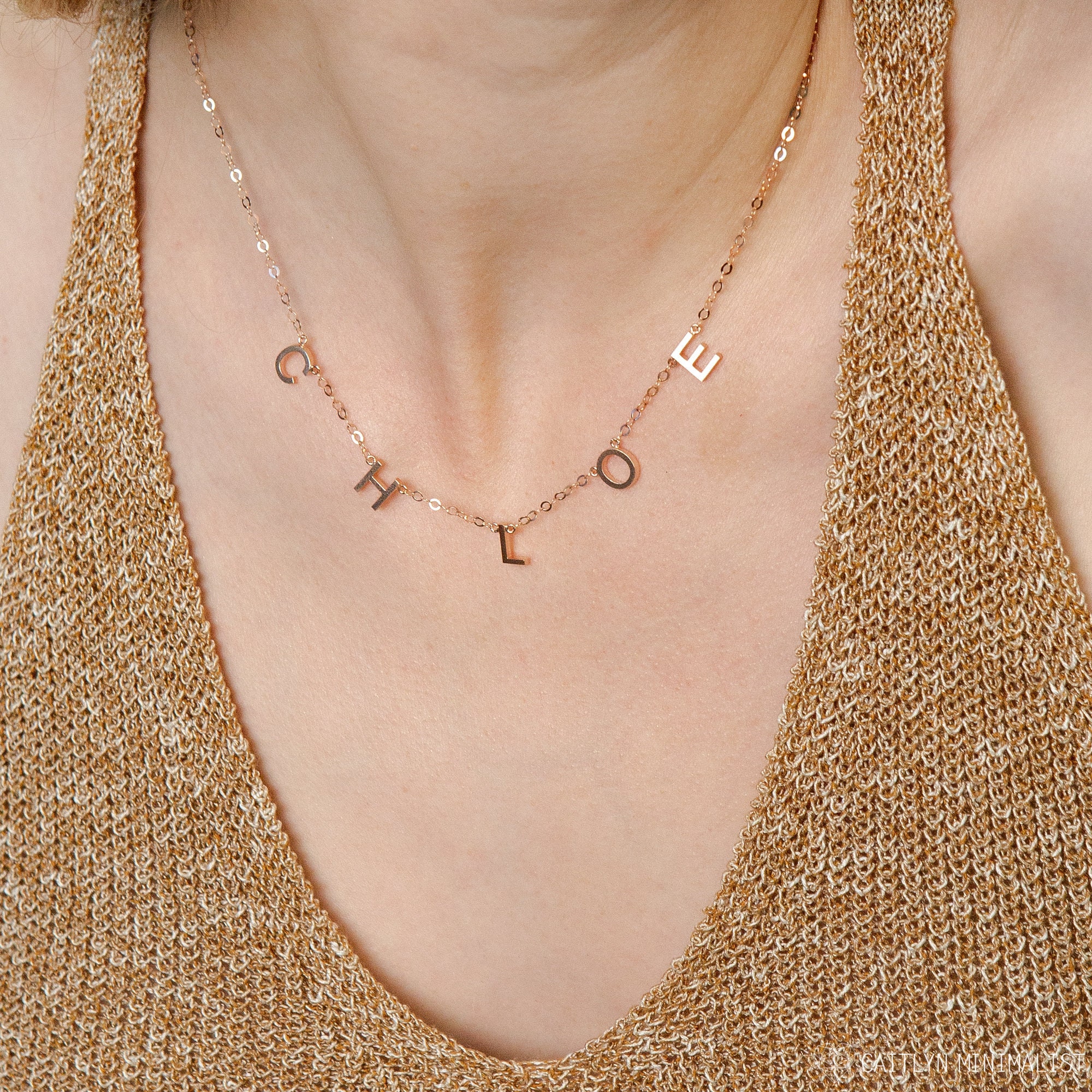 Custom letter chain deals