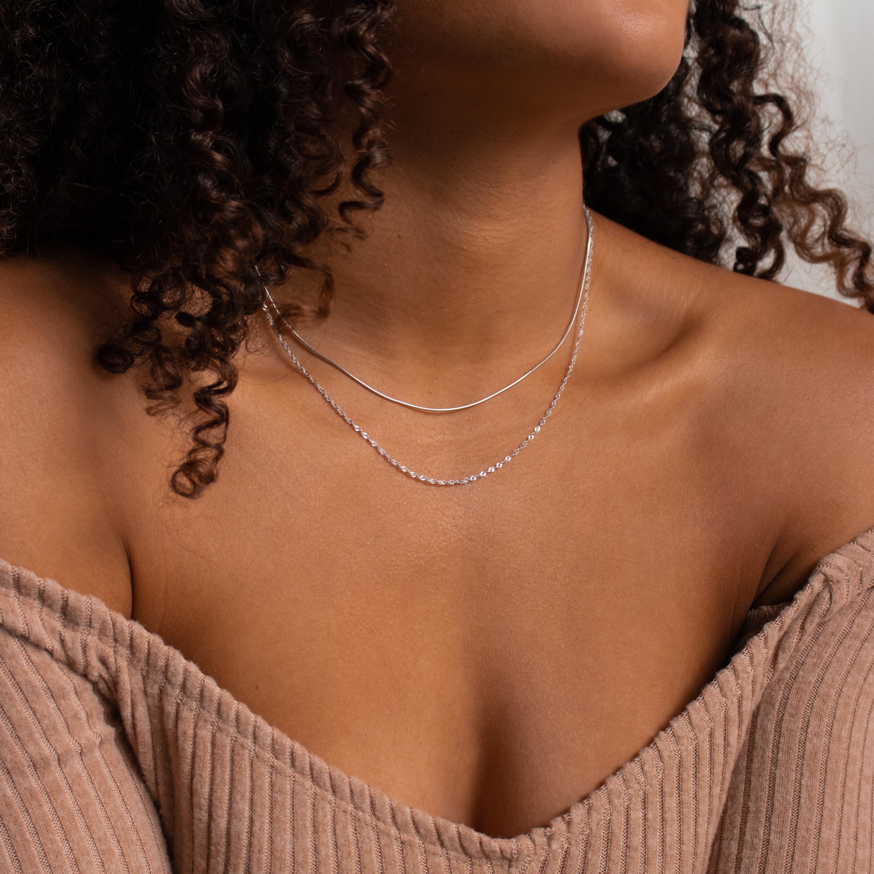 ◆Caitlyn Minimalist◆Herringbone Duo Chain ネックレス送料込 Duo Chain Herringbone Necklace by Caitlynminimalist • Box
