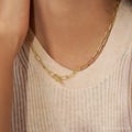 Perfect Layering Link Necklace with Toggle Clasp • Minimalist Necklace • Paper Clip Necklace • Gift for Him • NM67a