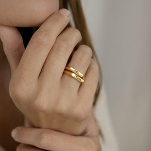 Custom Signet Ring • Name Ring • Stackable Bar Ring • Minimalist Ring • Personalized Engraved Ring • Birthday Gift for Her • RM32F100 image 6