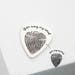 Actual Fingerprint Engraved Guitar Pick • Custom Hand Stamped Pick • Baby Fingerprint Jewelry • Dad or Music Lover Personalized Gift • CM21 