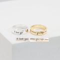 Memorial Handwriting Ring • Actual Handwriting Band Ring • Wedding Band • Unisex Ring • Personalized Handwriting Gift • Couples Gift • RM24