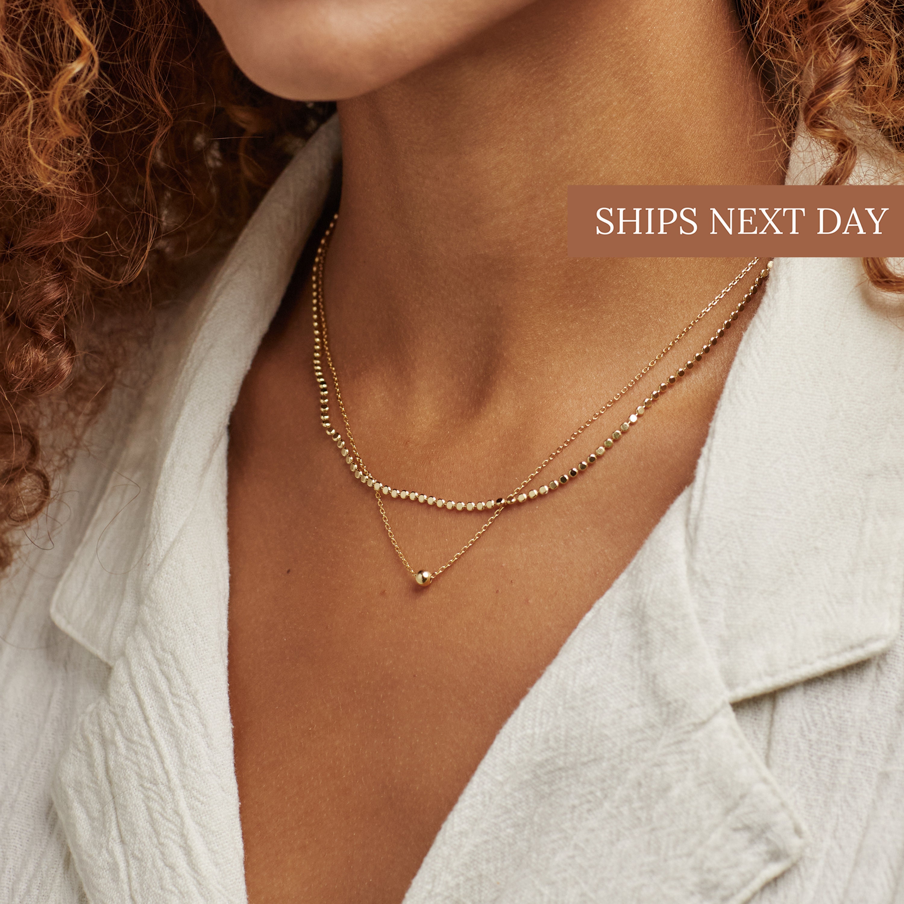 Double Layered Necklace by Caitlyn Minimalist • Trendy