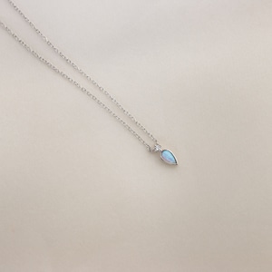 Opal Drop Necklace by Caitlyn Minimalist Dainty Diamond Opal Necklace ...