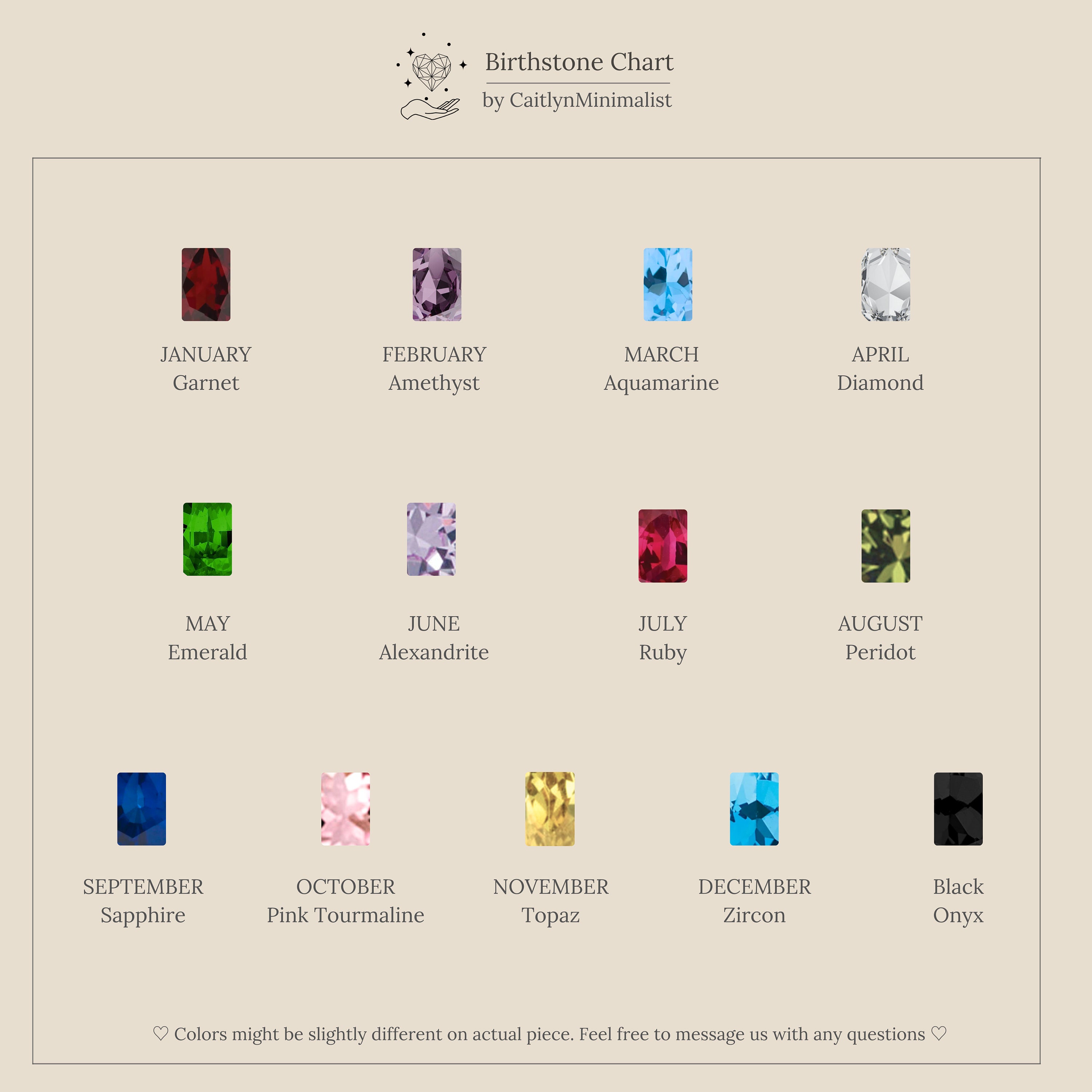 Toi et Moi Gemstone Necklace by Caitlyn Minimalist • Emerald & Pear Cut Birthstone Necklace • Personalized Jewelry • Gifts for Mom • NM140